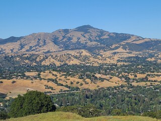 Naklejka premium Mt Diablo and the East Bay Valleys, San Ramon, California