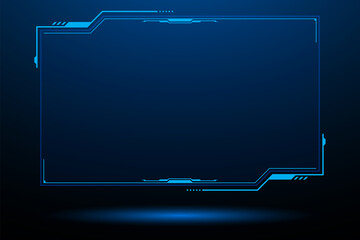 abstract hud ui. Abstract hi tech. Abstract digital background with technology. Vector abstract technology. Interface. 
