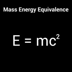 Mass enegry equivalence formula in physics