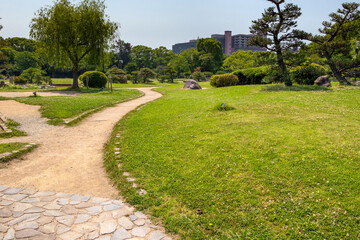 Fototapeta premium 明石城の日本庭園