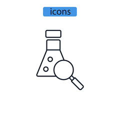 Analysis icons  symbol vector elements for infographic web