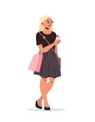 beautiful girl using smartphone social media communication digital addiction concept