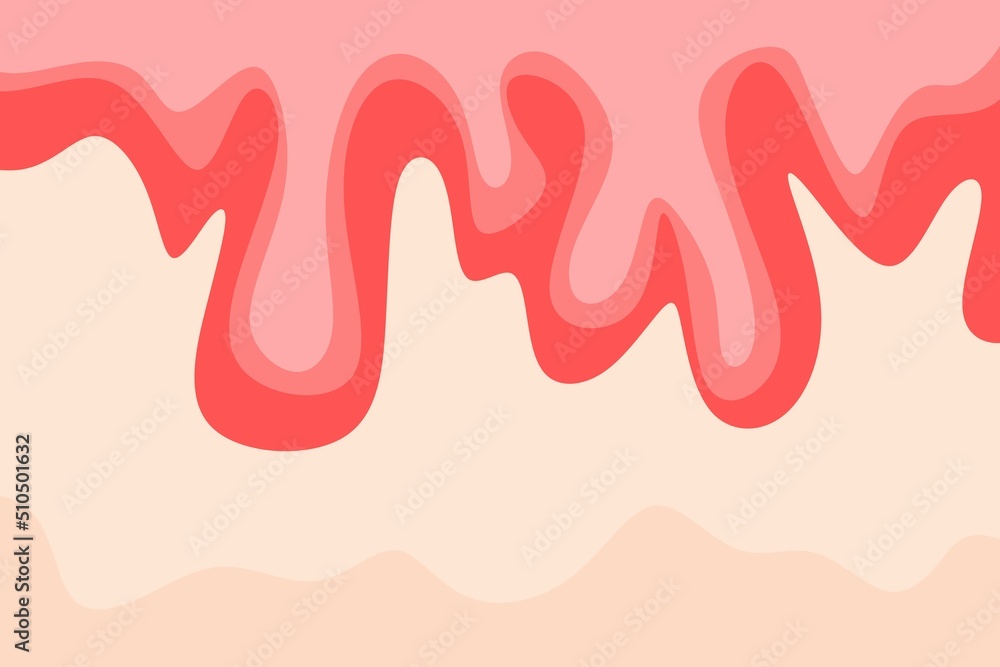 Poster simple background with melting liquid pattern and some copy space area