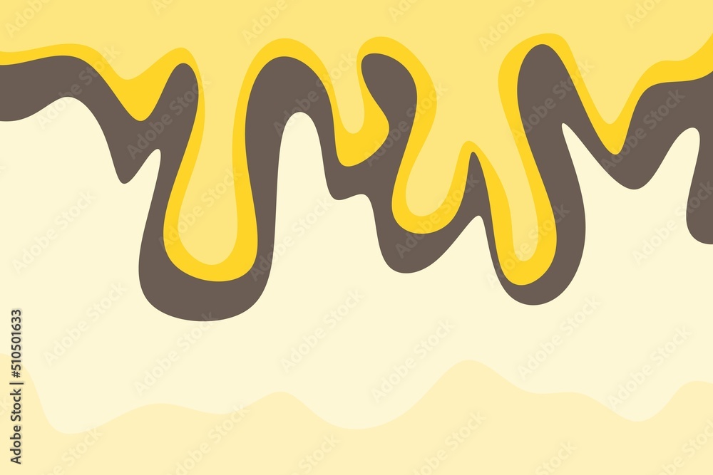 Poster simple background with melting liquid pattern and some copy space area