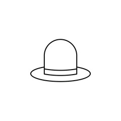 Hat, Accessory, Fashion Thin Line Icon Vector Illustration Logo Template. Suitable For Many Purposes.
