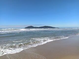 Summer day at beach in Florianopolis