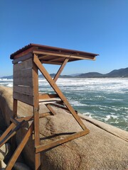 lifeguard post on the beach