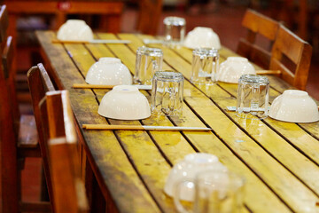 table setting for a dinner