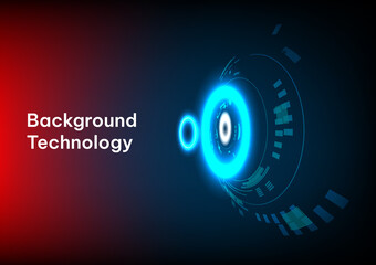 Abstract technology digital hi tech hexagons concept background. Space for your text 