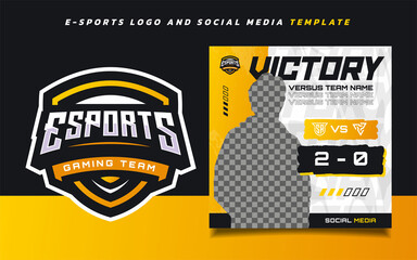 Game Day E-sports Gaming Banner Template for social media with E-sports Logo © Akito Studio