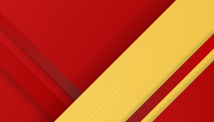 Fototapeta na wymiar Modern red abstract background with overlap layers and abstract graphic elements for presentation background design. Text empty space and logo for content