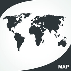 Map vector atlas globe vector