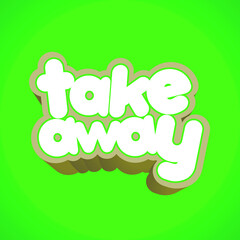 take away logo icon food template