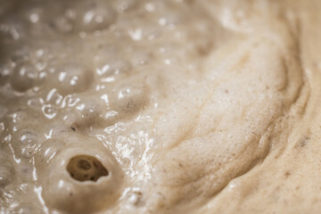 Obraz premium ingredients for bagna cauda sauce with cream and anchovies