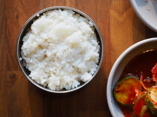 한국음식 흰밥, 식사