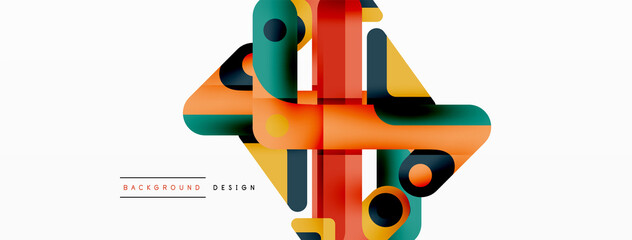 Colorful dynamic stripe composition. Lines geometric creative abstract background for wallpaper, banner or landing