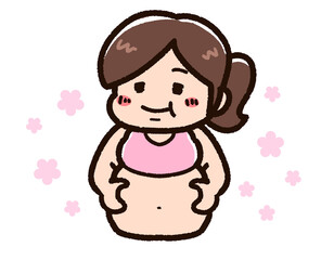 ポジティブな肥満の女性