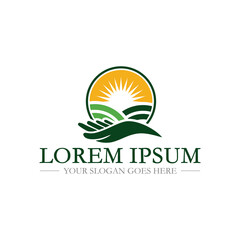 farm logo , agriculture logo vector