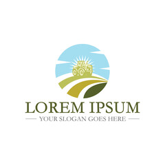 Naklejka premium farm logo , agriculture logo vector