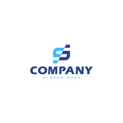 letter s and company logo, icon and vector