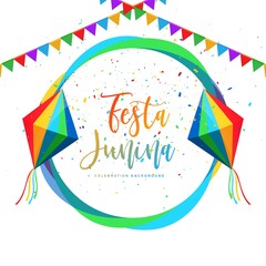 Beautiful celebration poster of festa junina card background