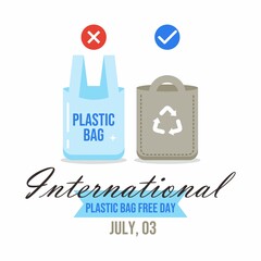 Interntional plastic bag free day campaign