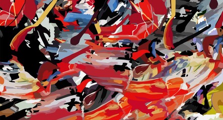 abstract background texture blurred chaotic brush strokes stylized watercolor paint