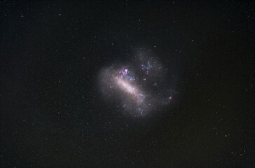 Large Magellanic Cloud in the southern sky, constellation of Dorado.