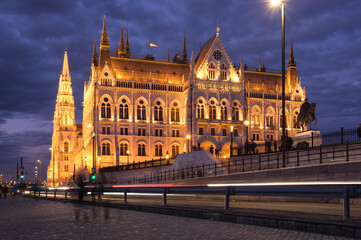 The Hungarian Parliament Building in Budapest