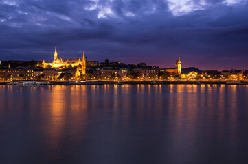 View of the historical center of Budapest