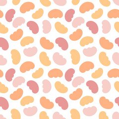 Abstract seamless pattern. Simple organic shapes