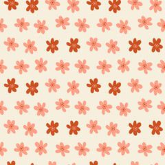 Abstract seamless pattern. Simple organic shapes