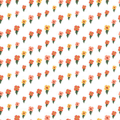 Abstract seamless pattern. Simple organic shapes