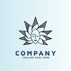 Feminine flirty logo for South Florida high end lash Studio