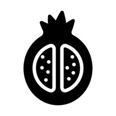 Pomegranate Fruit Icon