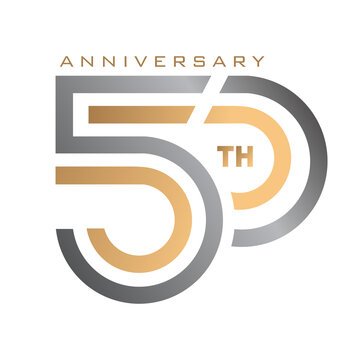 50 Years anniversary logo icon template