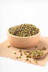 Organic mung bean is an ingredient in plant based as a healthy and vegetarian food