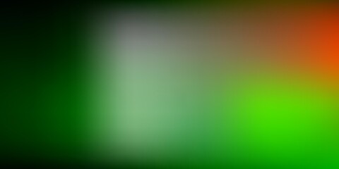 Dark Green, Red vector blur pattern.