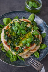 Indian naan flat bread on a table