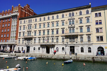Carlo Schmidl museum on Gran Canal in Trieste, Italy