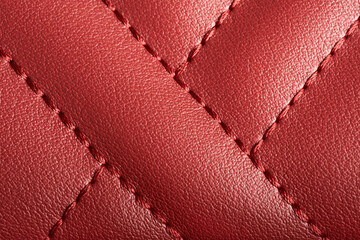 red leather texture close up, can be used for fashion background or template