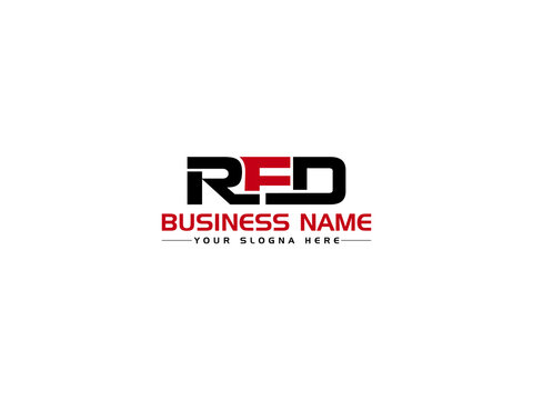 Modern RFD Logo Letter Design, Creative RF Logo Icon Vector For Any Type Of Business