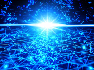 コンピュータネットワークの概念の3Dイラスト