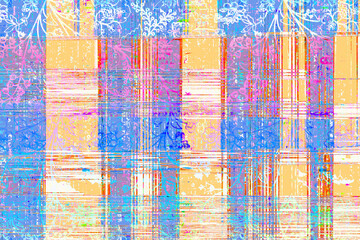Artistic tartan plaid  edging border frame. Modern gingham checker trim background. Woven line, lines, craft collage masculine tweed effect ribbon banner, area rug, scarf, curtain, mat, duvet cover