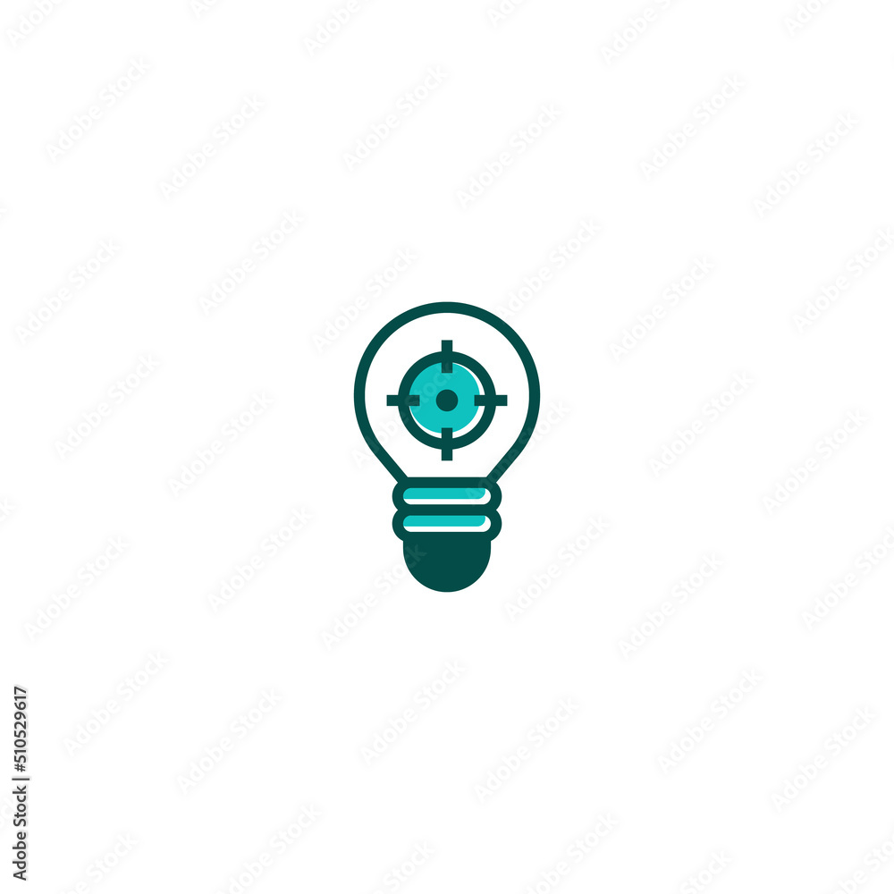Poster bulb lamp idea line icon. linear style sign for mobile concept and web design. outline vector icon. 