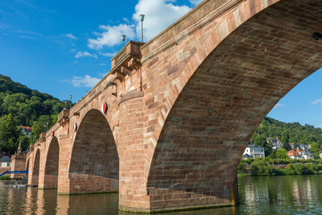Fototapeta premium Under the bridge: View on the historical 