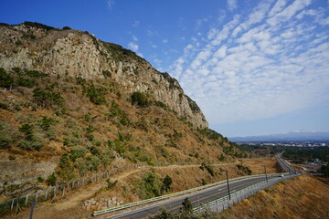 Fototapeta na wymiar mountain and road