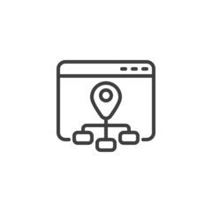 Sitemap line icon
