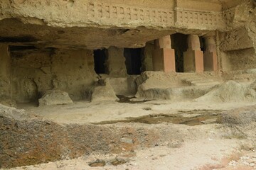 cave in historic city