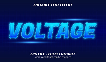Obraz premium voltage editable text style effect